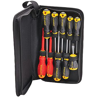 Stanley 10 Piece Screwdriver Set in Wallet