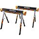 Roughneck Colt 600E Folding Steel Sawhorse 2 Pack