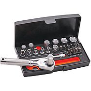 Bahco 25 Piece 1/4" Metric Socket Set & Ratchet