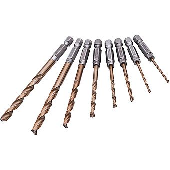 Faithfull 8 Piece Impact Driver Drill Bits FAIQCSET8