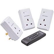 Uni-Com Remote Control Sockets Pack of 3