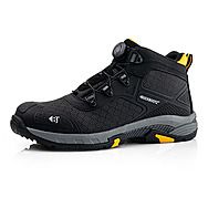 Buckbootz WHEELZMID Black Tradez FITGO System Safety Boot