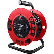 Faithfull 4 Socket 20m Extension Cable Reel 13Amp