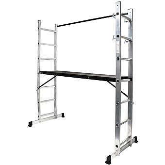 ProPlus Combination Ladder With Scaffolding Style Platform