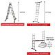 ProPlus Combination Ladder With Scaffolding Style Platform