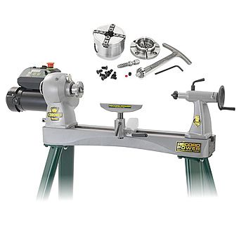 Record Power Coronet Herald Wood Lathe 16007 with SC2 Mini Chuck