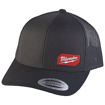 Milwaukee Black Snapback Trucker Cap | 4058546479787