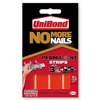 Unibond No More Nails Permanent Mounting Tape Strips