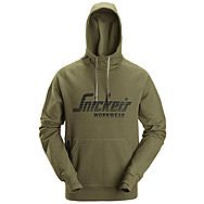 Snickers 2894 Khaki Green Logo Hoodie