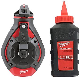 Milwaukee Bold Line Chalk Reel with Red Refill