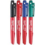 Milwaukee Inkzall Coloured Markers Pack of 4 | 48223106