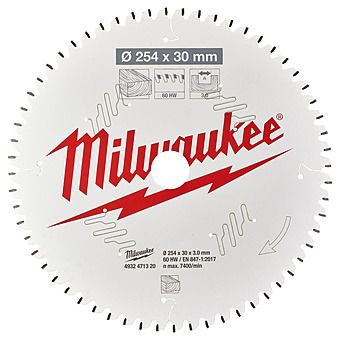 Picture of Milwaukee 254mm x 30mm Circular Saw Blade
