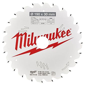 Picture of Milwaukee 190mm x 30mm Circular Saw Blade