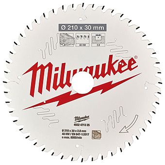 Milwaukee 210mm x 30mm x 48T Circular Saw Blade