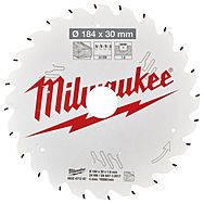 Milwaukee 184mm x 30mm x 24T Circular Saw Blade