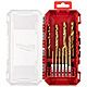 Milwaukee Shockwave 10 Piece Impact Duty HSS Ground Red Hex Metal Drill Bit Set