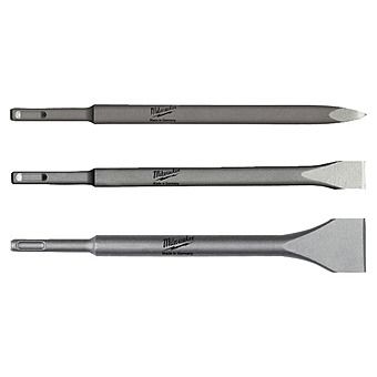 Milwaukee 3 Piece SDS-Plus Chisel Set