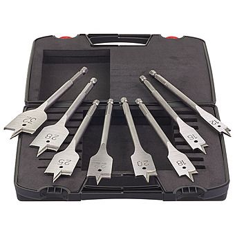 Milwaukee 8 Piece Flat Wood Boring Drill Bit Set
