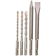 Milwaukee 5 Piece SDS+ M2 Drill & Chisel Bit Set