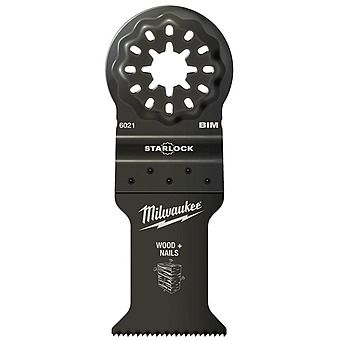 Milwaukee Starlock Wood & Nails Bi-Metal 35mm Plunge Multi Tool Blade