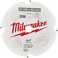 Milwaukee 160mm x 20mm x 4T Circular Saw Blade For Fibre Cement Board