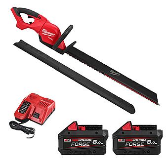 Milwaukee M18 FHET75G2-802 18V FUEL 75cm Hedge Trimmer with 2 x 8.0Ah Forge Batteries