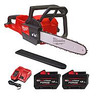 Milwaukee M18 FCHS35-122 18V FUEL 35cm Chainsaw with 2 x 12.0Ah Forge Batteries