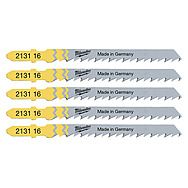 Milwaukee T144D Fast Cut Jigsaw Blades for Wood 75mm x 4mm Pack of 5