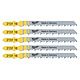 Milwaukee T144D Fast Cut Jigsaw Blades for Wood 75mm x 4mm Pack of 5