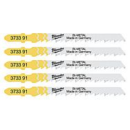 Milwaukee T144DF Fast Cut Jigsaw Blades for Wood 75mm x 4mm Pack of 5