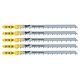 Milwaukee T344D Fast Cut Jigsaw Blades for Wood 105mm x 4mm Pack of 5