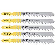 Milwaukee T111C Jigsaw Blades for Wood 75mm x 3mm Pack of 5