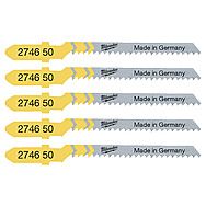 Milwaukee T119BO Jigsaw Blades for Wood & PVC 50mm x 2mm Pack of 5