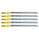 Milwaukee T301CD Clean &amp; Splinter Free Jigsaw Blades for Wood 105mm x 3mm Pack of 5