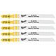 Milwaukee T101BF Clean &amp; Splinter Free Jigsaw Blades for Wood and PVC 75mm x 2.5mm Pack of 5