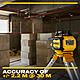 DeWalt DCLE15211R Red Rotary Laser with 40hr USB Battery