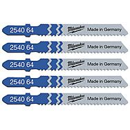 Milwaukee T118B Jigsaw Blades For Metal 55mm x 2mm Pack of 5