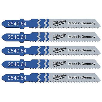 Milwaukee T118B Jigsaw Blades For Metal 55mm x 2mm Pack of 5
