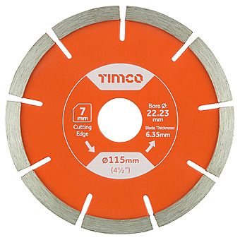Timco 115mm Mortar Raking Diamond Angle Grinder Blade