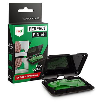 Tec7 Perfect Finish Pro Quality Set of 4 Silicone Spatulas