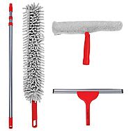 Dekton Extendable Squeegee and Duster Cleaning Kit