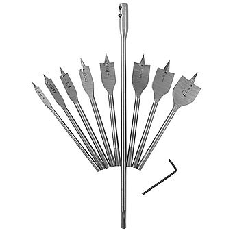 Dekton 10 Piece Flat Wood Drill Bit Set