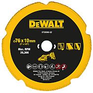 DeWalt DT20590 76mm x 10mm Multi-Material Diamond Cutting Wheel