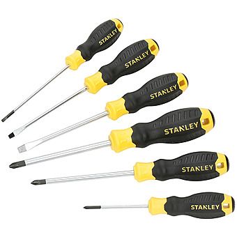 Stanley 6 Piece Cushion Grip Screwdriver Set