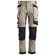 Snickers 6241 AllroundWork Stretch Trousers Khaki/Black