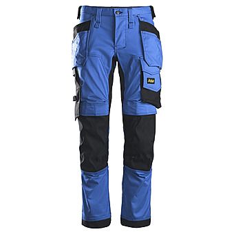 Picture of Snickers 6241 AllroundWork Stretch Trousers True Blue / Black