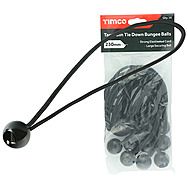 Timco Tarpaulin Tie Down Bungee Balls 10 Pack 230mm