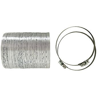 Flexible Aluminium Ducting 100mm Pipe 3 Metres