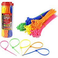 250 Pack Assorted Colourful Cable Ties 20cm
