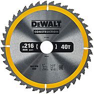 Dewalt DT1953 216mm x 30mm 40T Construction Circular Saw Blade